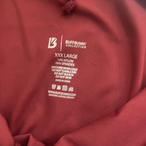 Buffbunny Barre Sheer Red Tank Bodysuit XXXL - Picture 9 of 11